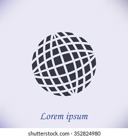 Globe earth icon