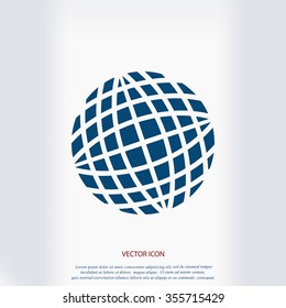 Globe earth icon