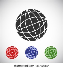  Globe earth icon