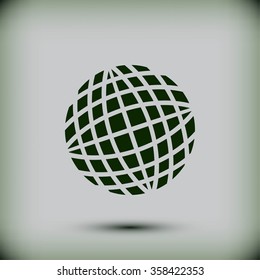 Globe earth icon