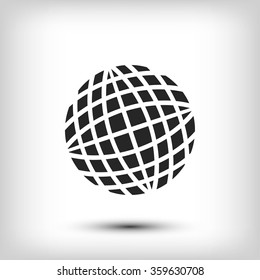 Globe earth icon