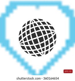 Globe earth icon