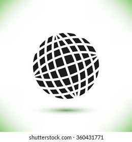 Globe earth icon
