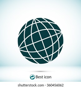  Globe earth icon