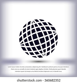 Globe earth icon