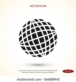 Globe earth icon