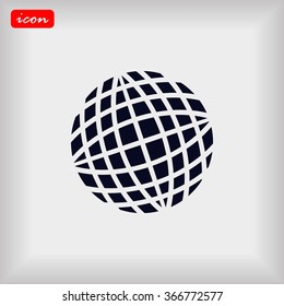 Globe earth icon