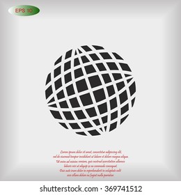 Globe earth icon