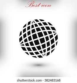 Globe earth icon