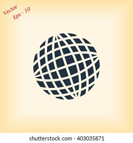 Globe earth icon