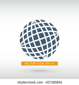 Globe earth icon