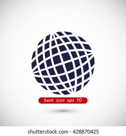 Globe earth icon