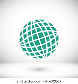 Globe earth icon