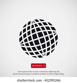 Globe earth icon