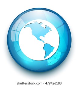 Globe earth icon