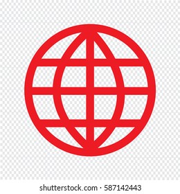 Globe earth icon