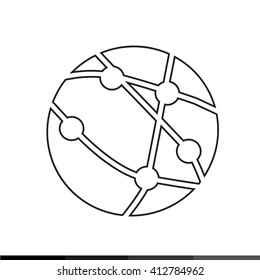 Globe earth icon illustration design