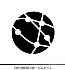 Globe earth icon illustration design