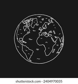 globe earth icon illustration vector