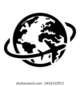 Globe earth icon isolated on white background