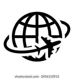 Globe earth icon isolated on white background
