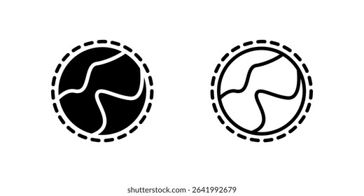 Globe or Earth icon set ideal for international travel and global tourism