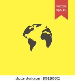 globe earth. globe earth icon. sign design. Vector EPS 10