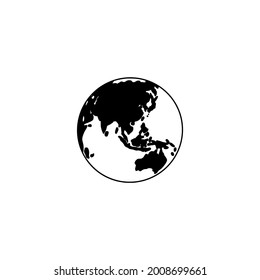 Globe earth icon symbol vector illustration