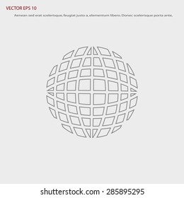 Globe earth icon vctor