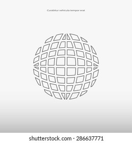 Globe earth icon vctor