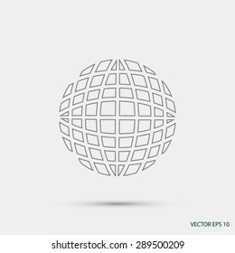 Globe earth icon vctor