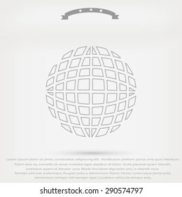Globe earth icon vctor