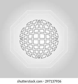 Globe earth icon vctor