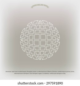 Globe earth icon vctor