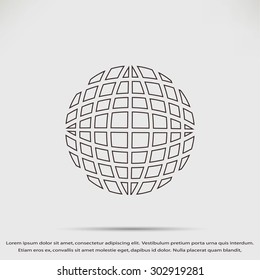 Globe earth icon vctor