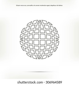 Globe earth icon vctor