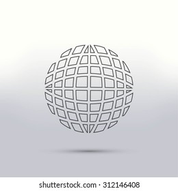 Globe earth icon vctor