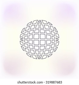 Globe earth icon vctor