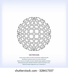 Globe earth icon vctor