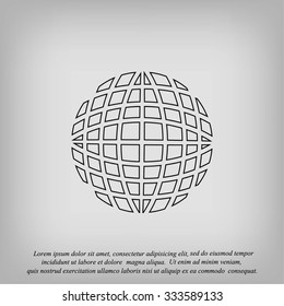 Globe earth icon vctor