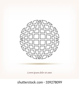 Globe earth icon vctor