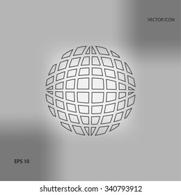 Globe earth icon vctor