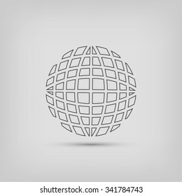 Globe earth icon vctor