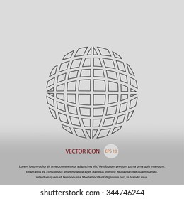 Globe earth icon vctor