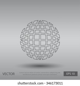 Globe earth icon vctor