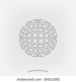 Globe earth icon vctor