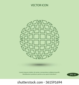 Globe earth icon vctor