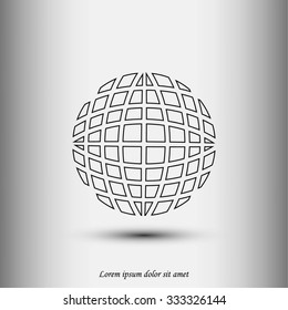 Globe earth icon vector