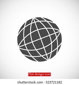 Globe earth icon, vector best flat icon, EPS