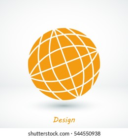 Globe earth icon, vector best flat icon, EPS